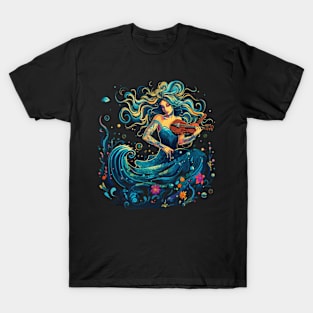 Mermaid Playing Violin T-Shirt